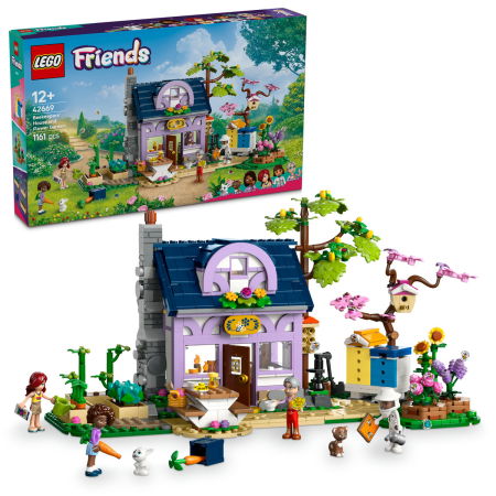Jucarii copii si jocuri educative -  LEGO®  Friends - Casa apicultorilor si gradina cu flori (42669), 1161 piesa 