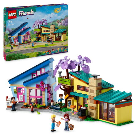 Jucarii copii si jocuri educative -  LEGO®  Friends - Casele lui Olly si Paisley (42620), 1126 piese