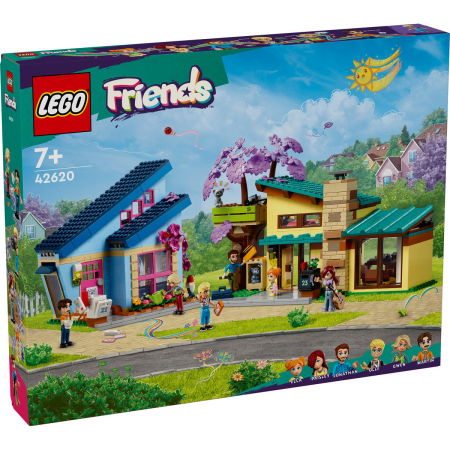 Jucarii copii si jocuri educative -  LEGO®  Friends - Casele lui Olly si Paisley (42620), 1126 piese