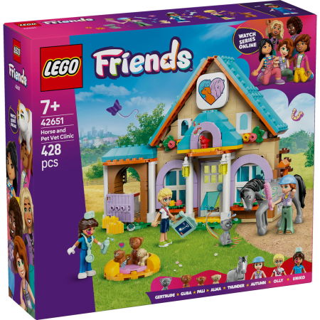 LEGO - LEGO® Friends - Clinica veterinara pentru cai si animale de companie (42651), 428 piese