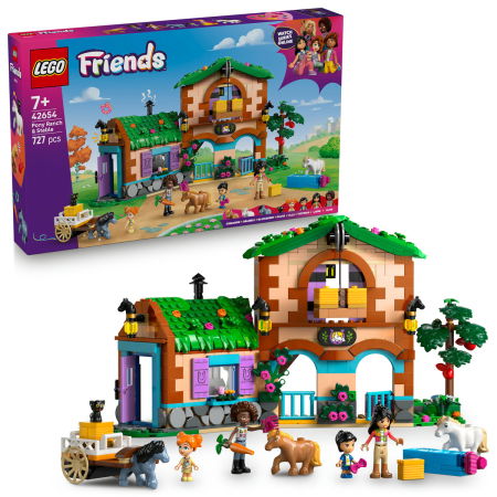 Jucarii copii si jocuri educative - LEGO®  Friends - Ferma si grajd pentru ponei (42654), 727 piese