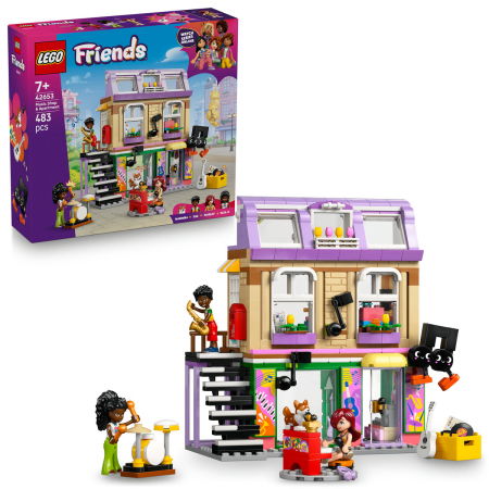 Jucarii copii si jocuri educative - LEGO®  Friends - Magazin de muzica si apartament (42653), 483 piese