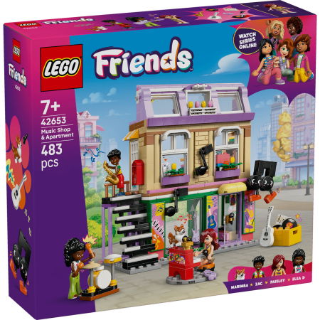 Jucarii copii si jocuri educative - LEGO®  Friends - Magazin de muzica si apartament (42653), 483 piese