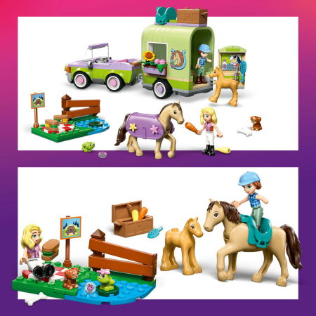 LEGO® Friends -  Remorca pentru cal si manz (42695), 279 piese [6]
