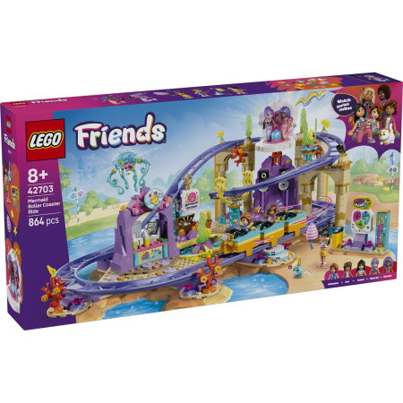 LEGO - LEGO® Friends - Roller-coaster cu sirene (42703), 864 piese