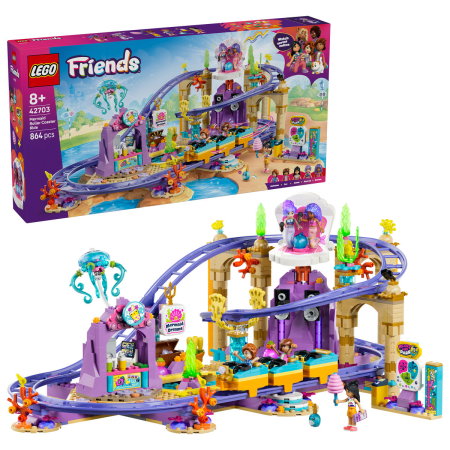 LEGO - LEGO® Friends - Roller-coaster cu sirene (42703), 864 piese