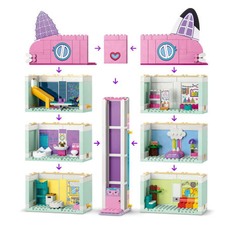LEGO® Gabby s Dollhouse -  Casa de papusi a lui Gabby (10788), 498 piese [8]