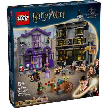 Jucarii copii si jocuri educative -  LEGO®  Harry Potter - Ollivander si magazinul de haine al lui Madam Malkin (76439), 744 piese