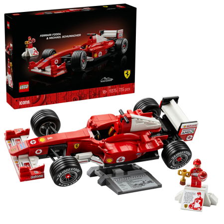 LEGO - LEGO® Icons (Creator Expert) - Ferrari F2004 si Michael Schumacher (11375), 735 piese
