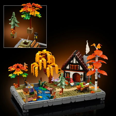 LEGO® Icons (Creator Expert) - Gradina de cabana toamna (11372), 1102 piese [5]