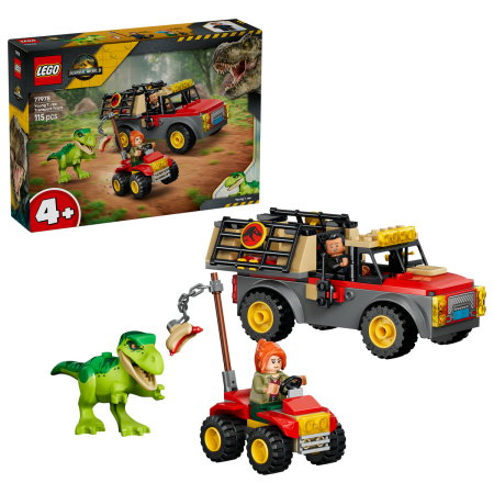 LEGO - LEGO® Jurassic World - Camioneta de transport pentru un tanar T. rex (77978), 115 piese