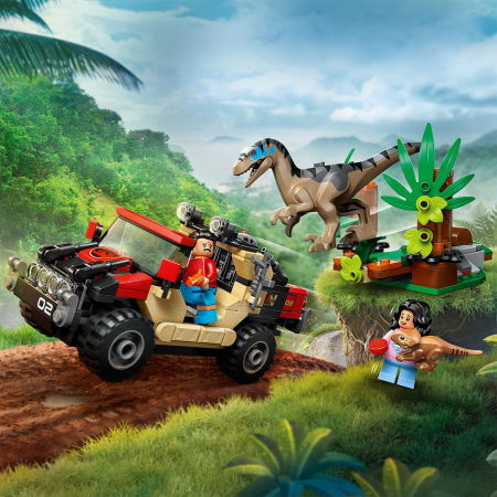LEGO® Jurassic World -  Evadare off-road din calea unui Velociraptor (76972), 285 piese [6]