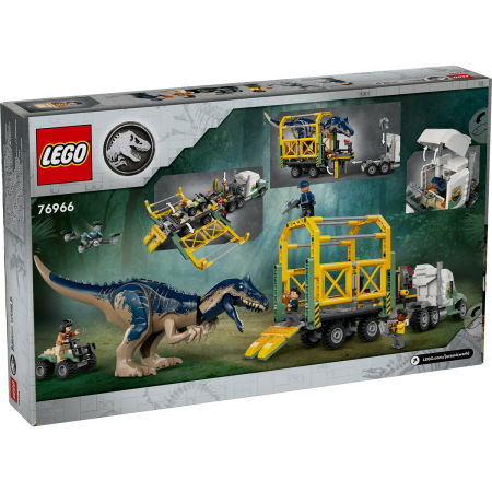 LEGO® Jurassic World - Misiunea ”Dinozaur”: Camion de transport pentru un Allosaurus (76966), 588 piese [2]