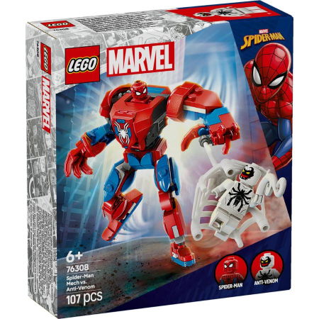 LEGO - LEGO® Marvel - Robotul Omul Paianjen vs. Anti-Venom (76308), 107 piese