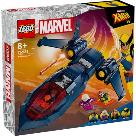 Jucarii copii si jocuri educative -  LEGO®  Marvel Super Heroes - Avionul X-Jet al X-Men (76281), 359 piese