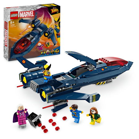 Jucarii copii si jocuri educative -  LEGO®  Marvel Super Heroes - Avionul X-Jet al X-Men (76281), 359 piese
