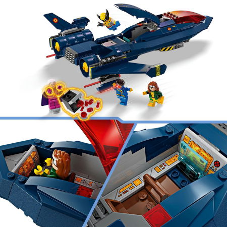  LEGO®  Marvel Super Heroes - Avionul X-Jet al X-Men (76281), 359 piese [7]