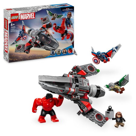 Jucarii copii si jocuri educative -  LEGO®  Marvel Super Heroes - Batalia dintre Capitanul America si Hulk rosu (76292), 223 piese