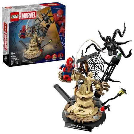 Jucarii copii si jocuri educative - LEGO® Marvel Super Heroes - Batalie memorabila: Omul Paianjen vs Sandman (76334), 201 piese