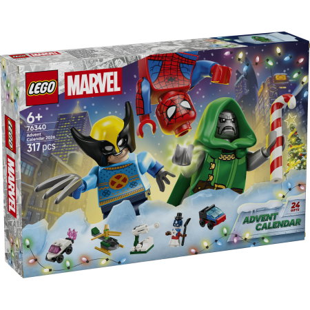 LEGO - LEGO® Marvel Super Heroes - Calendar de advent 2026 (76340), 317 piese