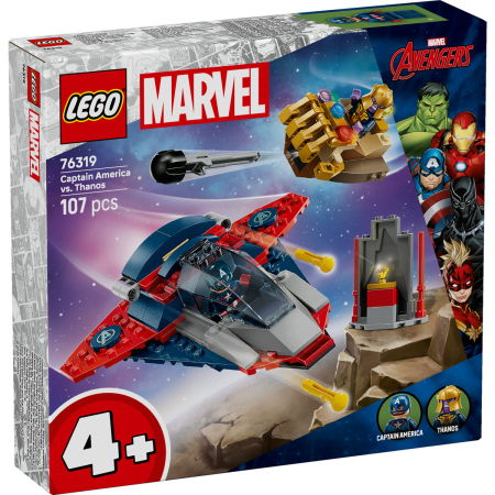 LEGO®  Marvel Super Heroes - Capitanul America vs Thanos (76319), 107 piese [1]