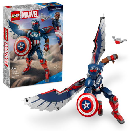 Jucarii copii si jocuri educative -  LEGO®  Marvel Super Heroes - Figurina de constructie Capitanul America (76296), 359 piese