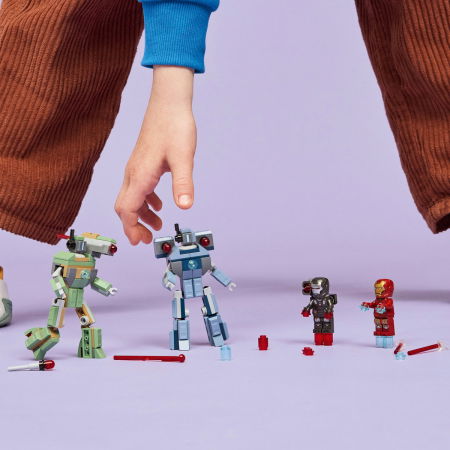 LEGO® Marvel Super Heroes - Iron Man si War Machine vs dronele Hammer (76320), 204 piese [5]