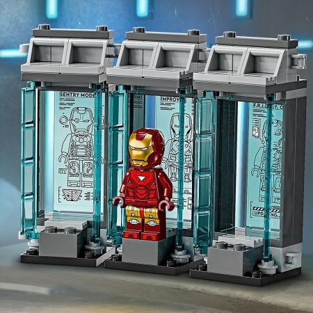  LEGO®  Marvel Super Heroes - Laboratorul lui Iron Man: Sala armurilor (76315), 384 piese [5]