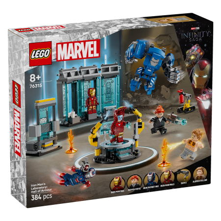  LEGO®  Marvel Super Heroes - Laboratorul lui Iron Man: Sala armurilor (76315), 384 piese [1]