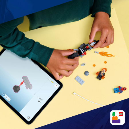 LEGO® Marvel Super Heroes - Omul Paianjen vs Calaretul fantoma pe motocicleta (76335), 72 piese [5]