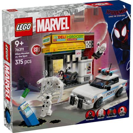Jucarii copii si jocuri educative -  LEGO®  Marvel Super Heroes - Spider-Verse: Miles Morales vs. Spot (76311), 375 piese