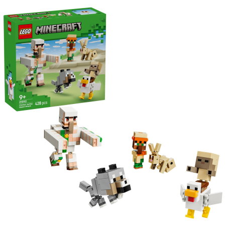 LEGO - LEGO® Minecraft - Atac in desert cu un jocheu de gaini (21592), 428 piese
