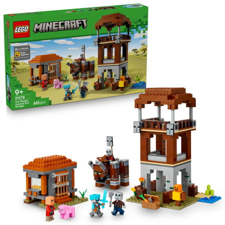 Jucarii copii si jocuri educative -  LEGO®  Minecraft - Avanpostul Jefuitorului si Distrugator (21278), 665 piese