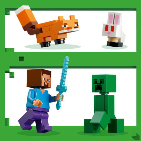 LEGO® Minecraft -  Aventura din Taiga a lui Steve (21583), 79 piese [4]
