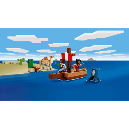  LEGO®  Minecraft - Calatorie pe corabia de pirati (21259), 166 piese [9]