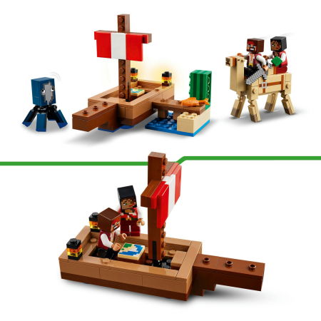  LEGO®  Minecraft - Calatorie pe corabia de pirati (21259), 166 piese [7]