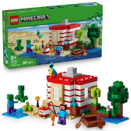 LEGO - LEGO® Minecraft -  Casa TNT din jungla (21275), 287 piese