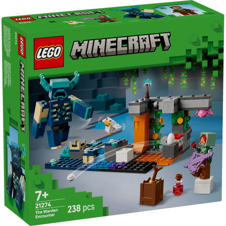 Jucarii copii si jocuri educative -  LEGO®  Minecraft - intalnirea cu Temnicerul (21274), 238 piese