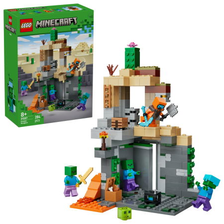 LEGO - LEGO® Minecraft -  Temnita cu zombi (21587), 284 piese