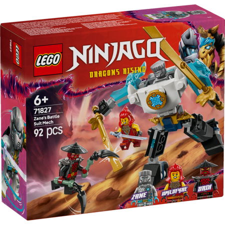 Jucarii copii si jocuri educative -  LEGO®  Ninjago - Costumul robot de lupta al lui Zane (71827), 92 piese