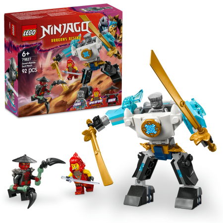 Jucarii copii si jocuri educative -  LEGO®  Ninjago - Costumul robot de lupta al lui Zane (71827), 92 piese