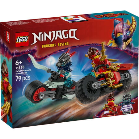 Jucarii copii si jocuri educative -  LEGO®  Ninjago - Cursa de viteza cu motocicleta lui Kai (71838), 79 piese