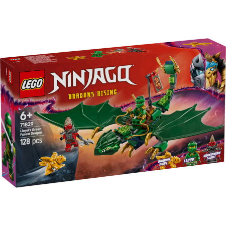 Jucarii copii si jocuri educative -  LEGO®  Ninjago - Dragonul de Padure al lui Lloyd (71829), 128 piese