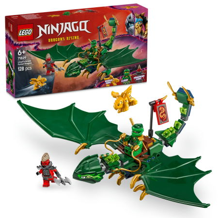 Jucarii copii si jocuri educative -  LEGO®  Ninjago - Dragonul de Padure al lui Lloyd (71829), 128 piese