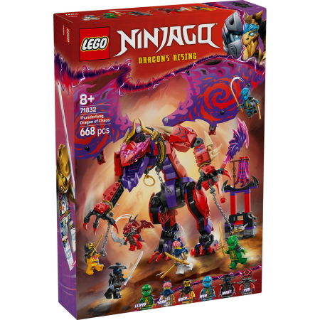 Jucarii copii si jocuri educative -  LEGO®  Ninjago - Dragonul haosului Thunderfang (71832), 668 piese