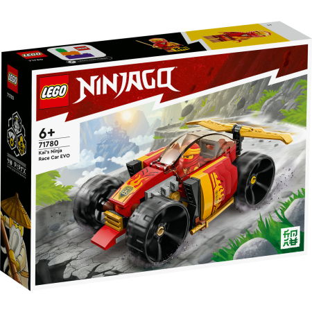 LEGO - LEGO® Ninjago -  Masina de curse EVO ninja a lui Kai (71780), 94 piese