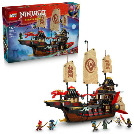 Jucarii copii si jocuri educative - LEGO®  Ninjago - Nava Bounty a Templului (71848), 2387 piese