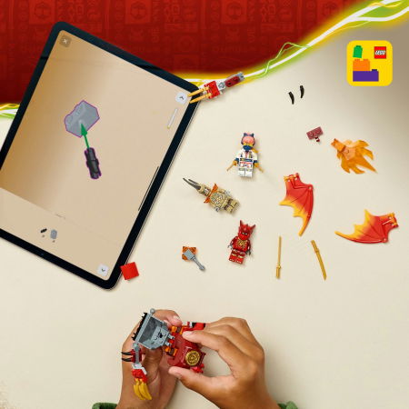 LEGO® Ninjago - Pachet de lupta cu robotul dragon al lui Kai (71851), 85 piese [5]