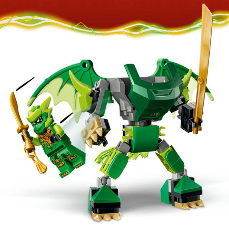 LEGO® Ninjago - Pachet de lupta cu robotul dragon al lui Lloyd (71862), 81 piese [5]