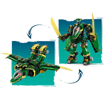 LEGO®  Ninjago - Robotul-avion cu reactie al lui Lloyd (71845), 1112 piese [6]